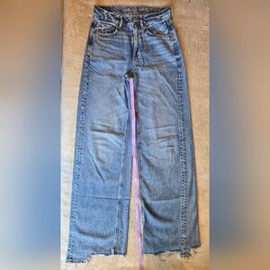 American Eagle baggy wide leg dream jeans. Size 2 extra long